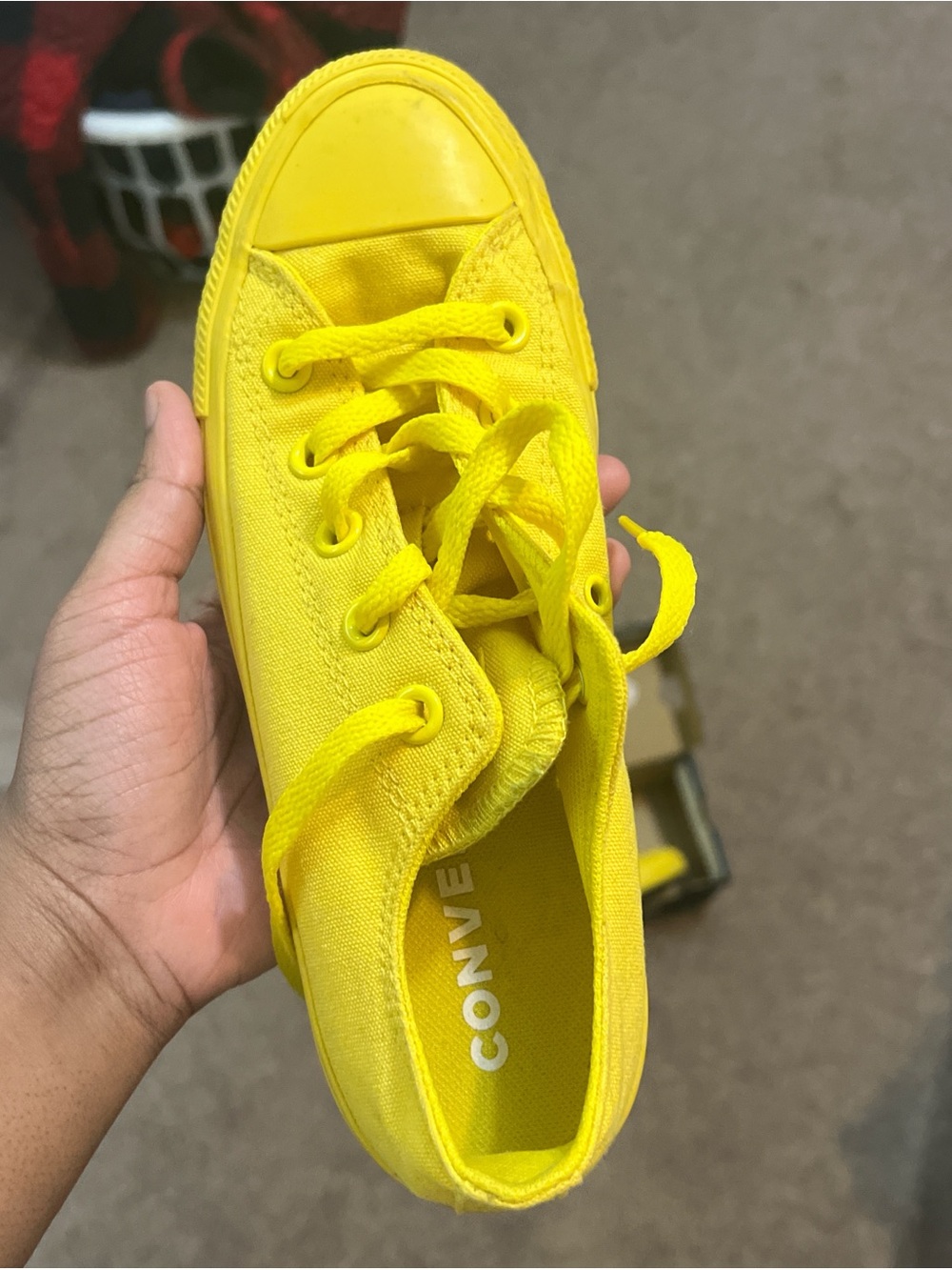 Converse Bright Yellow Low Top Canvas Sneaker